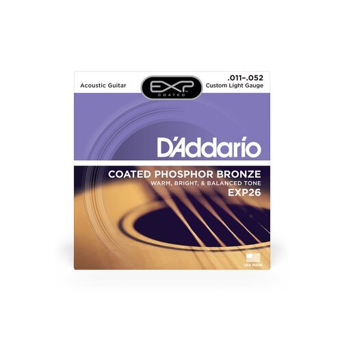 CUERDAS DE GUITARRA ACÚSTICA D´ADDARIO GTR ACUS PHOS BRZ CUST LT EXP 26 CUERDAS DE GUITARRA ACÚSTICA D´ADDARIO GTR ACUS PHOS BRZ CUST LT EXP 26