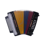 ACORDEON HOHNER CORONA III 5 LETRAS NEGRO