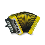 ACORDEON HOHNER REY VALLENATO 5 LETRAS AMARILLO