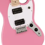 GUITARRA ELECTRICA SQUIER SONIC MUSTANG ROSADO MAPLE HH