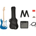 COMBO GUITARRA ELECTRICA SQUIER AFF STRATOCASTER AZUL MAPLE 15G MOD0372820002