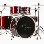 BATERÍA SUPER COMPLETA CON PLATILLOS CHARLES DE 14”, CRASH 18” Y RIDE 22”, SILLA Y BAQUETAS TAMAÑO 22″-16″-14″-10″-12″ TRES BASES DE PLATILLO ENJOY AZUL