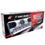 TECLADO MK-935 SENSIBLE 5 OCTAVAS MEIKE CON BASE DOBLE X, SILLA Y ADAPTADOR