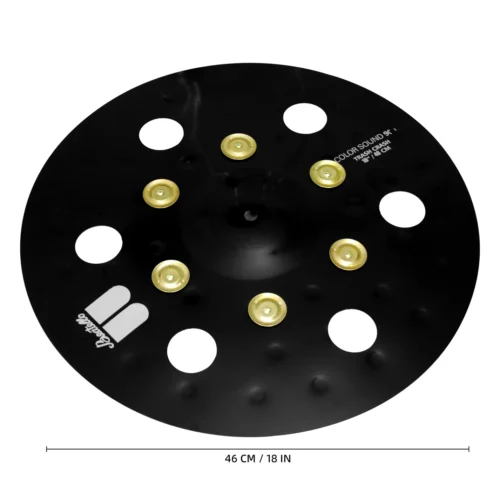 PLATILLO EFECTO TRASH CRASH 18″ CON CAMPANAS 900 NEGRO BEATELLO