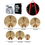 PLATILLOS B8 SET SPLASH 8″ CHARLES14″ CRASH 16″ MEDIUM CRASH 18″ RIDE 20″ SERIE B8 IZINK PERCENT CON ESTUCHE