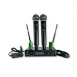 MICROFONO DE MANO INALAMBRICO DOBLE UHF-301 – AUDIOSOUND