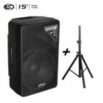 CABINA ACTIVA DIRECTA BLACK + TRIPODE JYR J5269 / 15″ /