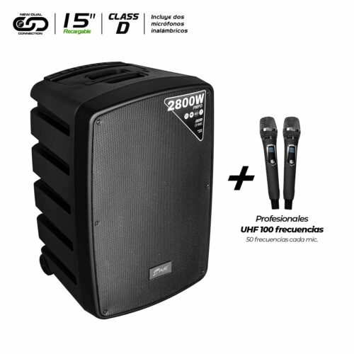 CABINA ACTIVA RECARGABLE JYR J5274/ 15″ / 3 VIAS