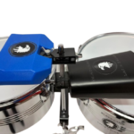 TIMBAL LATINO PLATEADO CON CAMPANA Y JAMBLOCK BLACKHAWK LATIN DRUMS